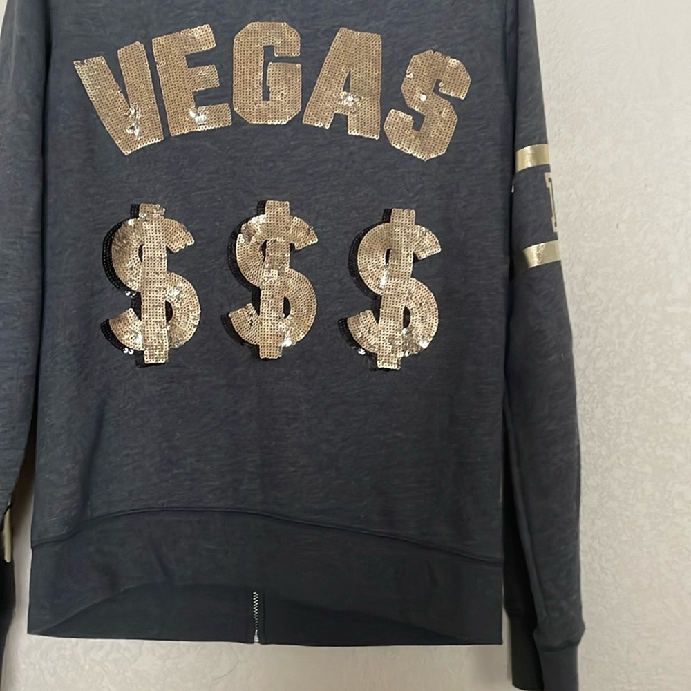PINK Victoria's Secret Gray Zip-Up Hoodie